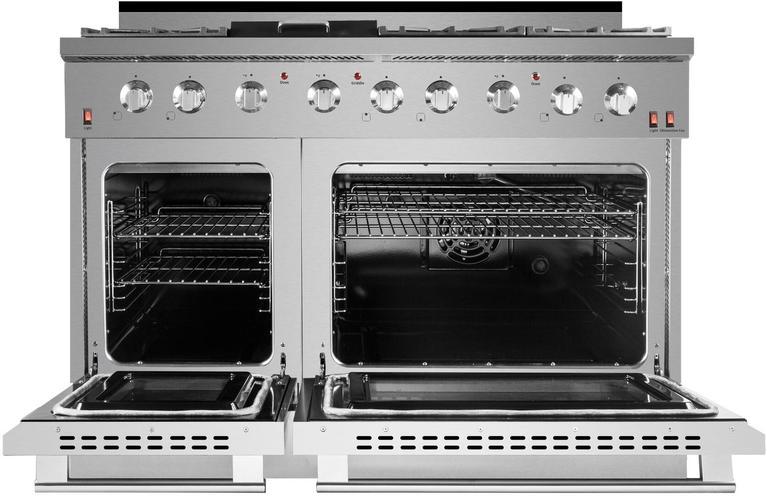 NXR 48 in. 7.2 cu.ft. Pro-Style Natural Gas Range with Convection Oven in Stainless Steel, SC4811