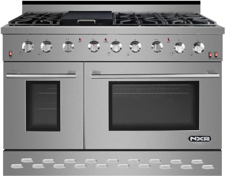 NXR 48 in. 7.2 cu.ft. Pro-Style Natural Gas Range with Convection Oven in Stainless Steel, SC4811