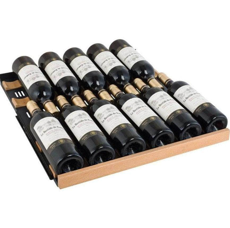 Allavino 24" Wide FlexCount II Tru-Vino 177 Bottle Single Zone Black Left Hinge Wine Refrigerator (VSWR177-1BL20) - PrimeFair