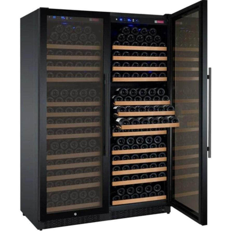 Allavino 47" Wide FlexCount II Tru-Vino 354 Bottle Dual Zone Black Side-by-Side Wine Refrigerator (2X-VSWR177-1B20) - PrimeFair