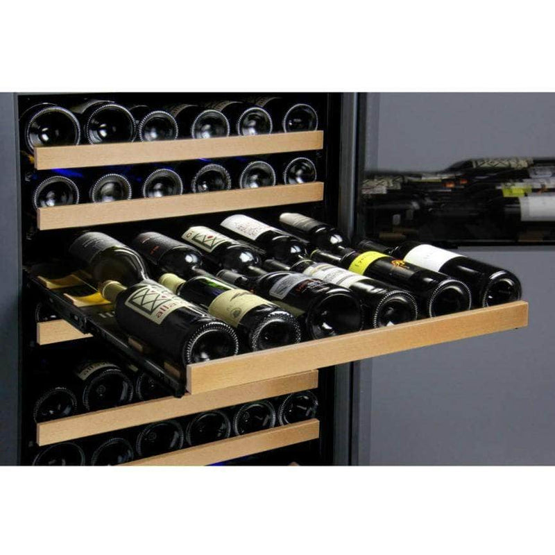 Allavino 47" Wide FlexCount II Tru-Vino 354 Bottle Dual Zone Black Side-by-Side Wine Refrigerator (2X-VSWR177-1B20) - PrimeFair