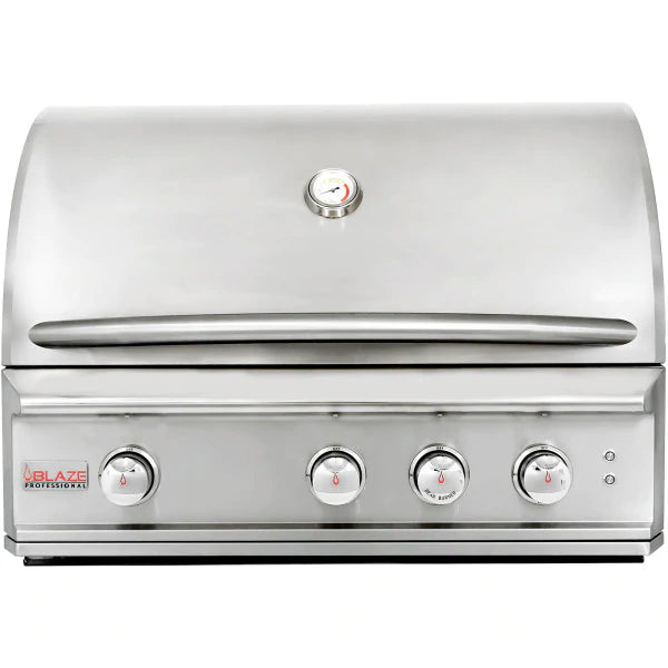 Blaze Professional 34 in., 3 Burner Built-In Natural Gas Grill with Grill Cart