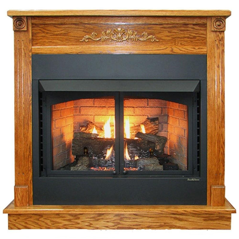 Buck Stove Standard Dark Oak Mantel for Gas Stoves and Fireboxes