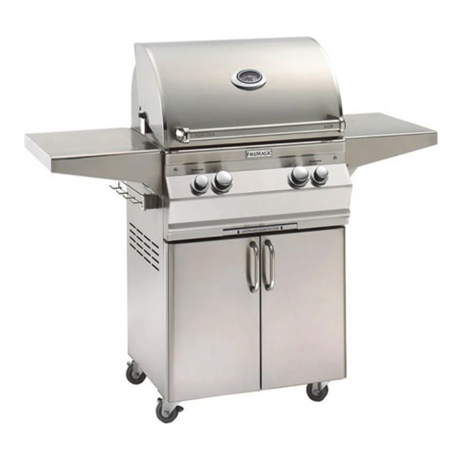 Fire Magic Aurora A430s 24-Inch Propane Gas Freestanding Grill w/ 1 Sear Burner and Analog Thermometer - A430S-7LAP-61 - Fire Magic Grills