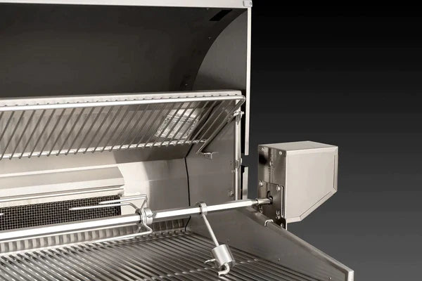 Fire Magic Grills Echelon Diamond E660s 30" A Series Freestanding Gas Grill With Rotisserie, Single Side Burner. Analog Thermometer & Magic View Window, Natural Gas - E660S-8EAN-62-W