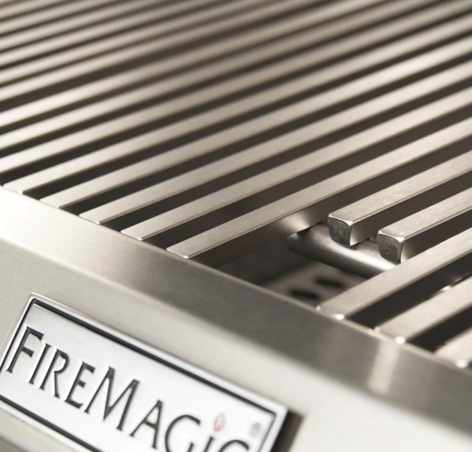 Fire Magic Echelon Diamond E660S 30-Inch Propane Gas Grill W/ One Infrared Burner, Side Burner, Magic View Window, Rotisserie, & Digital Thermometer - E660S-8L1P-62-W - Fire Magic Grills