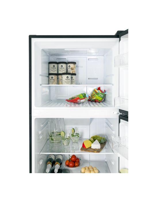 Forte 30 Inch Freestanding Top Freezer Refrigerator in Black