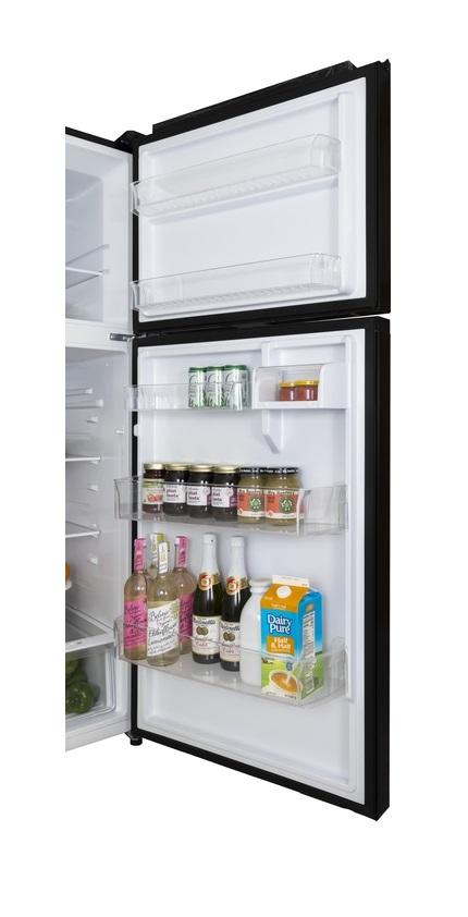 Forte 30 Inch Freestanding Top Freezer Refrigerator in Black
