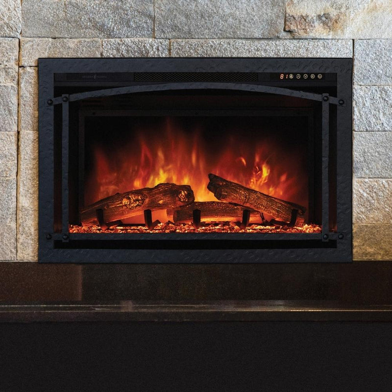 Modern Flames Premium Overlays for 30" Redstone Electric Fireplace - PTO-RS30-BLK