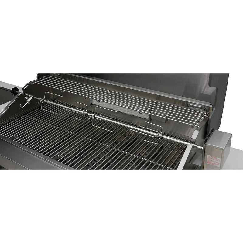 Mont Alpi 805 Deluxe BBQ Grill Island with Kegerator, Beverage Center and Fridge Cabinet - MAi805-DKEGBEVFC