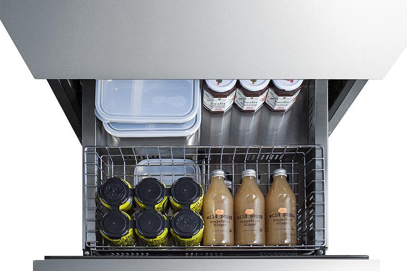 Summit 24" Wide 2-Drawer All-Refrigerator ADA Compliant - ADRD24