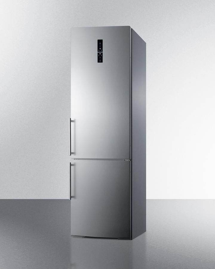 Summit 24" Wide Bottom Freezer Refrigerator With Icemaker - FFBF181ESIM