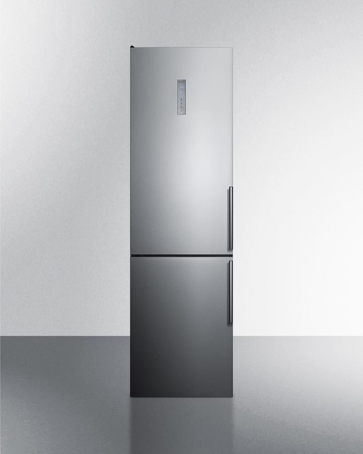 Summit 24" Wide Built-In Bottom Freezer Refrigerator - FFBF192SSBILHD