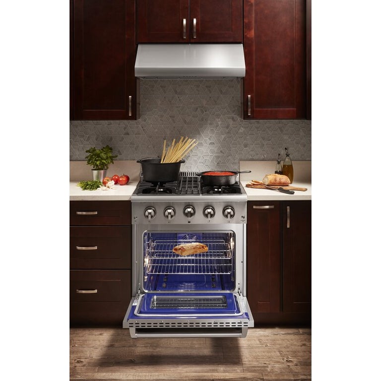 Thor Kitchen 30 in. Gas Burner/Electric Oven Range in Stainless Steel