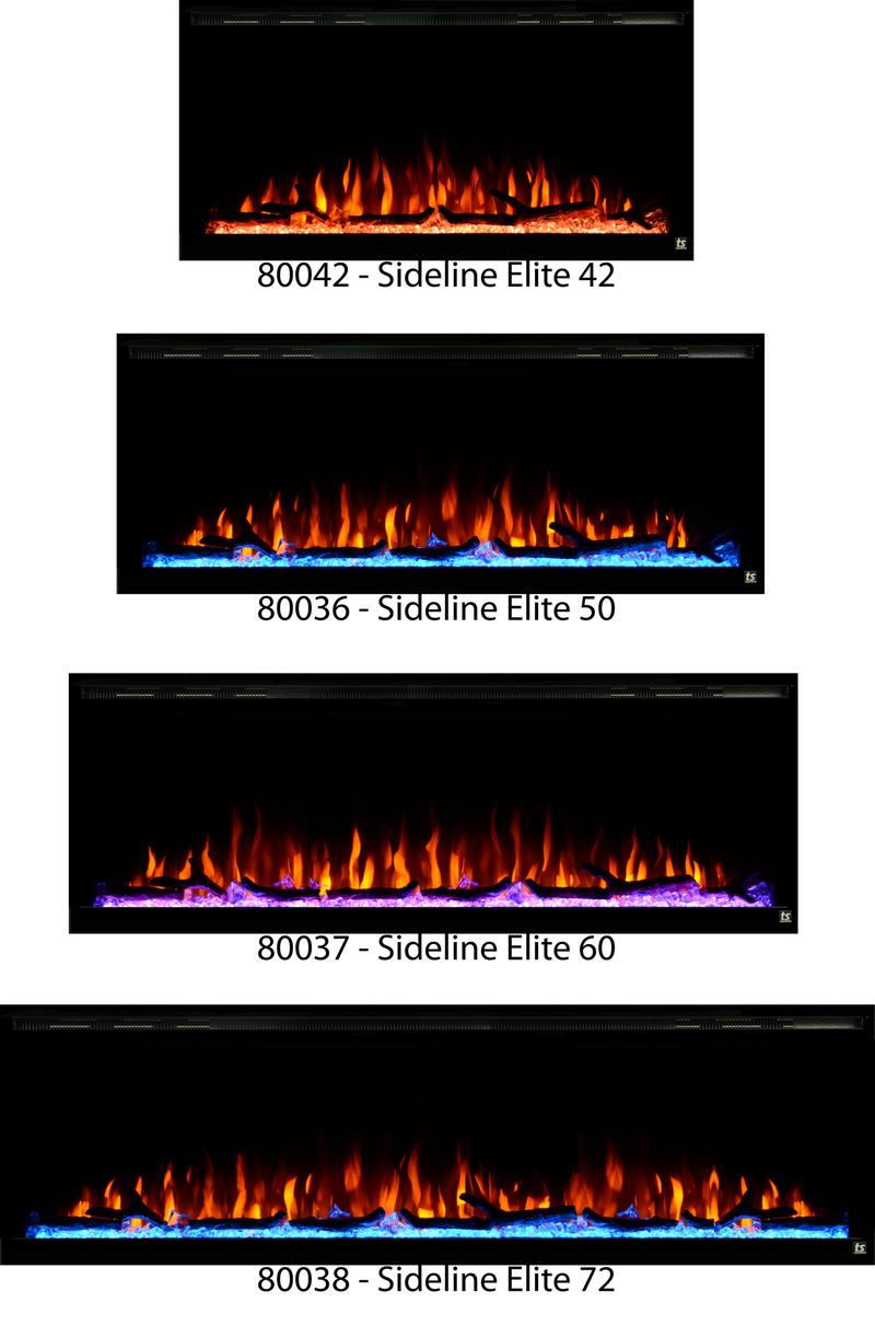 Touchstone Home Products Sideline Elite Smart 60 inch WiFi-Enabled Recessed Electric Fireplace (Alexa/Google Compatible) - 80037 - PrimeFair