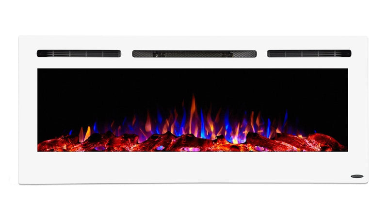 Touchstone Home Products Sideline White 50 inch Recessed Electric Fireplace - 80029 - PrimeFair